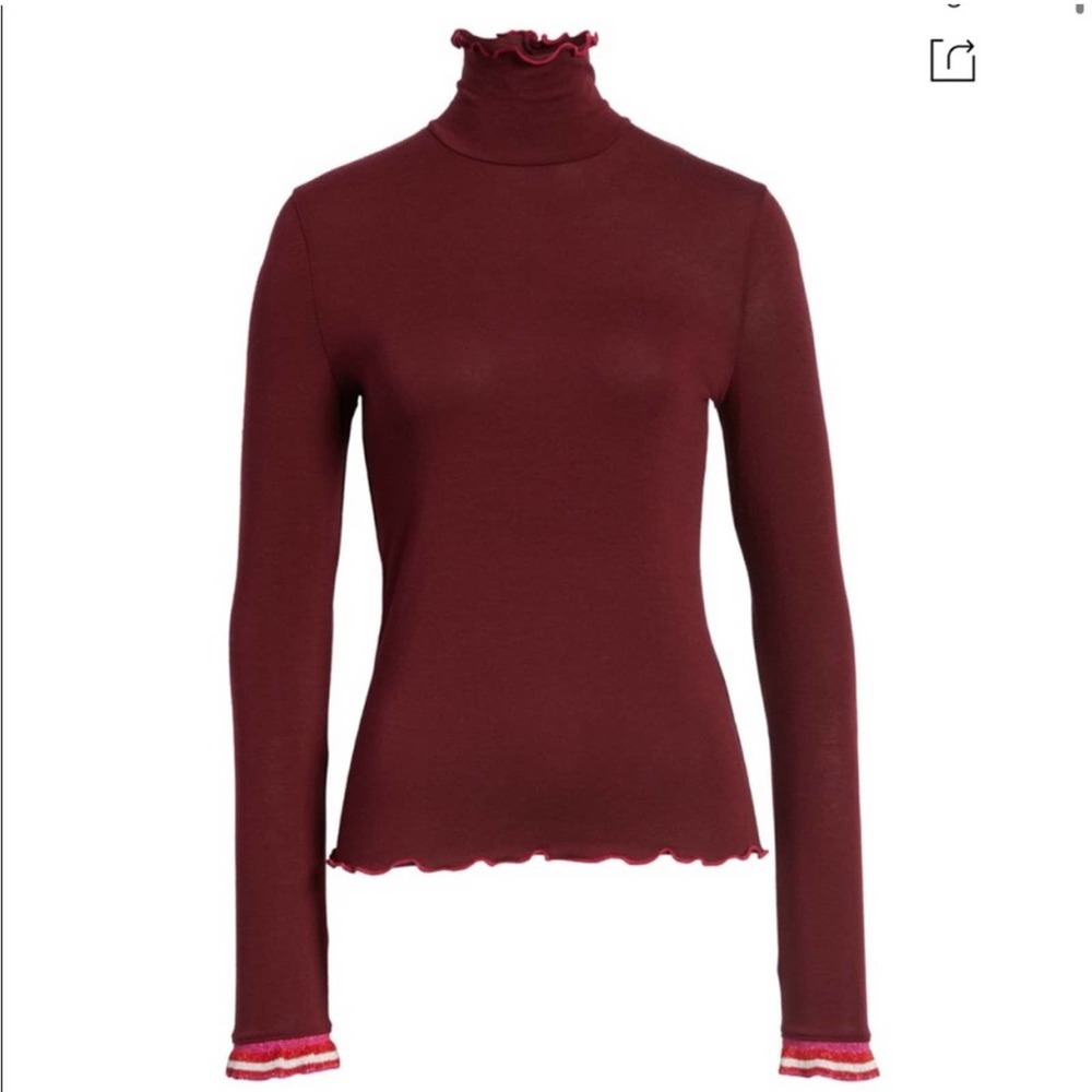 SPLENDID X Margherita Dolce Vita Ruffle Turtleneck - Picture 2 of 12